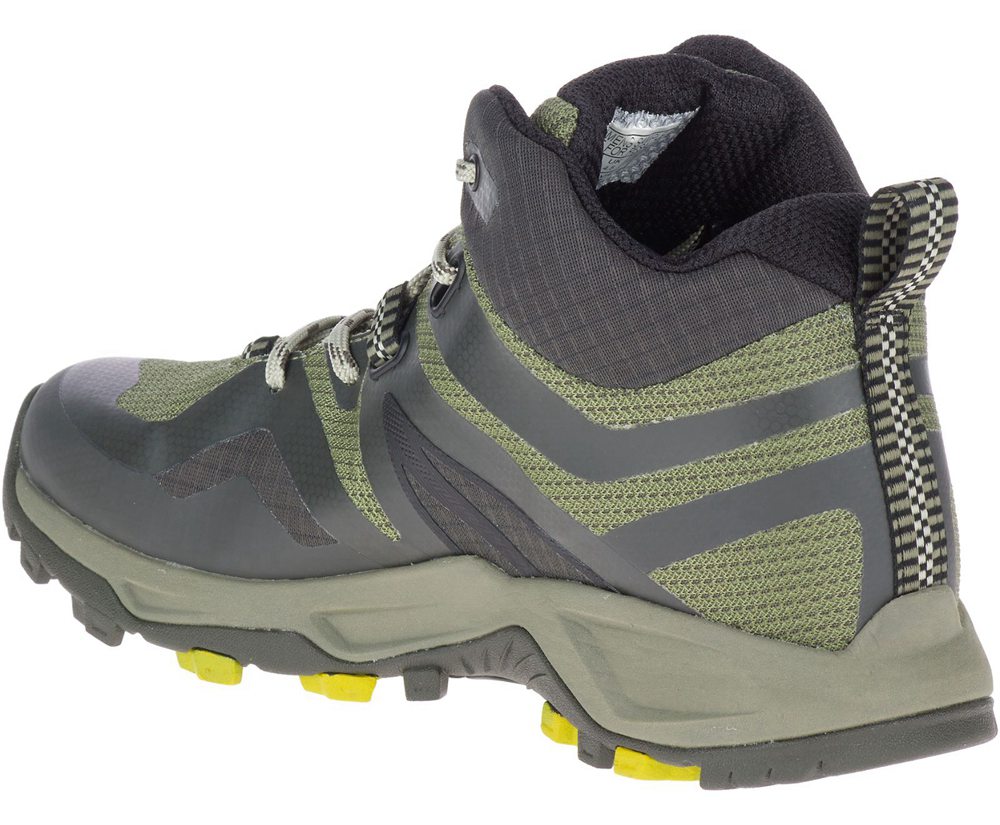 Kozaki Merrell Damskie Oliwkowe - Mqm Flex 2 Mid Gore-Tex® - 170524-FDK